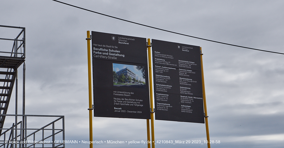 29.03.2023 - Baustelle REVO und Umgebung in Neuperlach